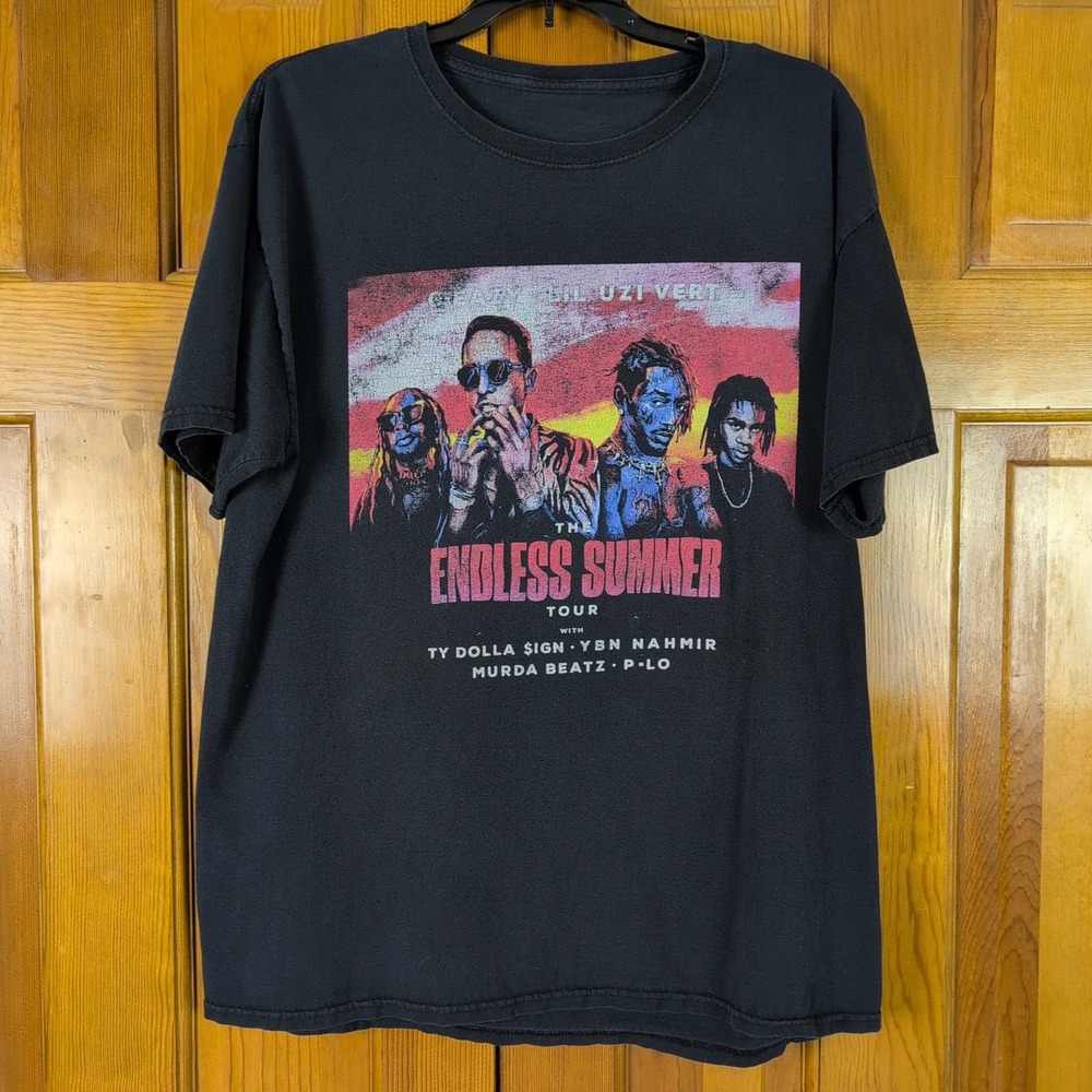 G-Eazy Lil Uzi Vert Endless Summer Tour 2018 T-Shirt Mens Fits Like Medium Black - Picture 9 of 14